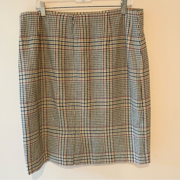 Talbots Multicolor Plaid Pencil Skirt - Picture 2 of 4